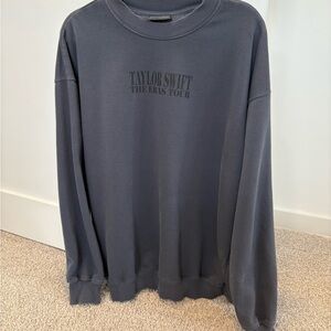 Taylor Swift, The Eras Tour, gray crewneck sweatshirt